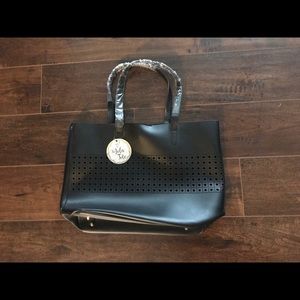 Black Laser Cut Tote